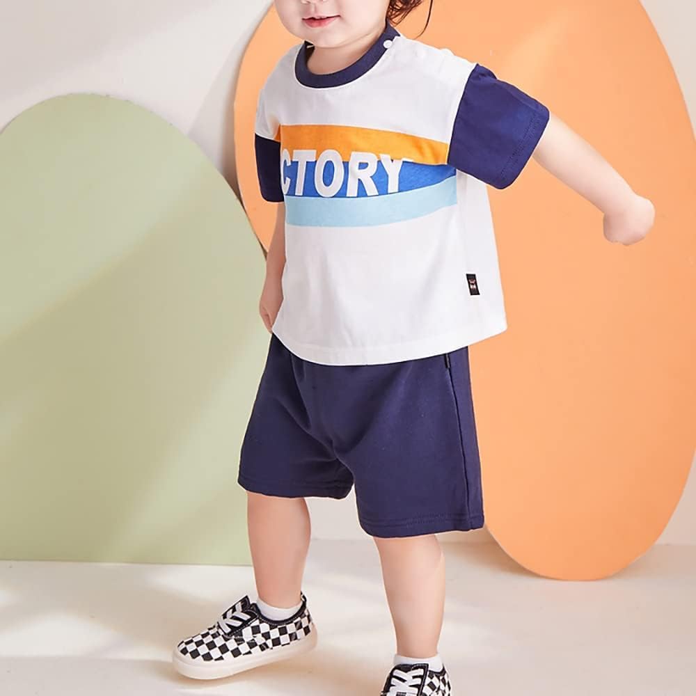 Set di 6 pantaloncini da bambino in cotone unisex per bambini, estivi, da 1 a 5 anni