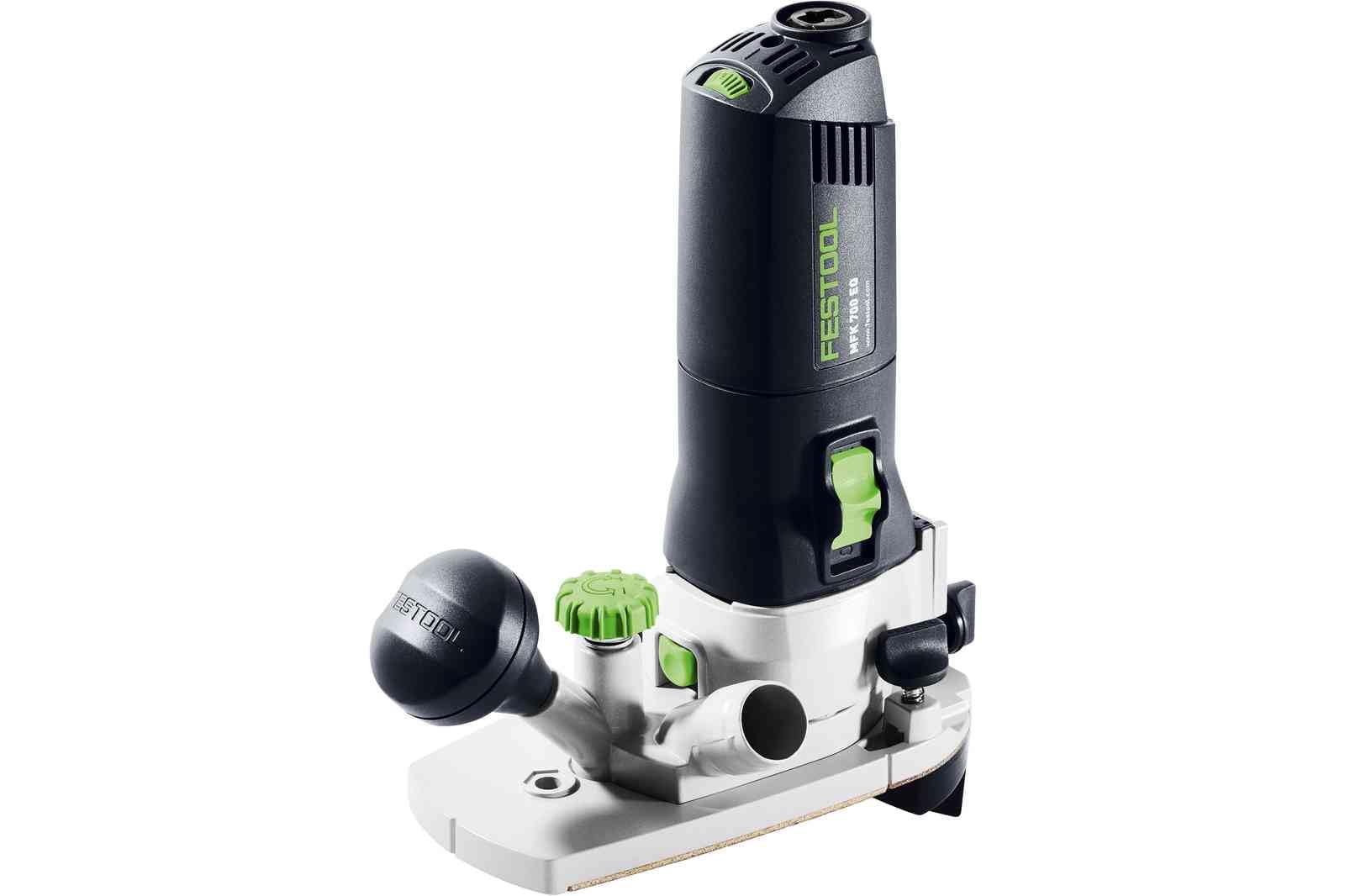 Festool MFK 700 EQ/B Fresadora de Cantos - 720 W, Pinza 8 mm | Fresadora enrasadora de bordes | Velocidad 10.000–26.000 min⁻¹ | Mesa de apoyo amplia | Aspiración directa