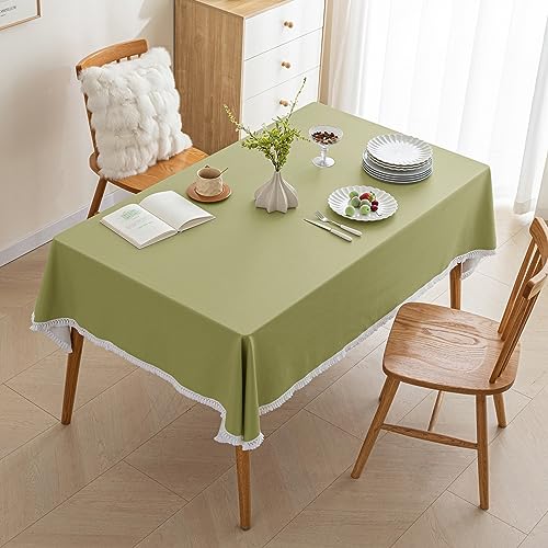 Necalisi Mantel rectangular de 60 x 120 cm, tela de poliéster, impermeable, para decoración de mesa de fiesta, para interiores o exteriores, fiestas, cumpleaños, bodas, Navidad