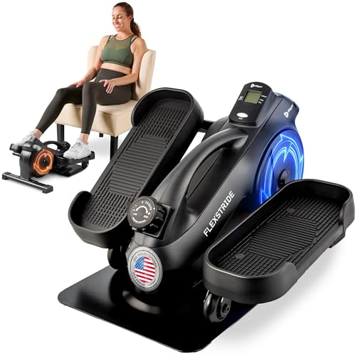 Lifepro Portable Under Desk Elliptical Exercise Machine - Motorized Pedal Exerciser for Home Workouts, Muscle Toning, Energy Boost - Mini Foot & Leg Exerciser with Fitness App