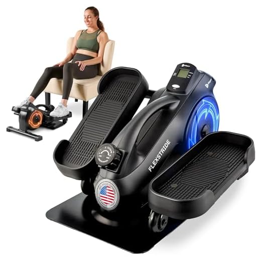 LifePro Under Desk Elliptical - Under Desk Pedal Exerciser to Strengthen Muscles and Build Cardiovascular Fitness - Stationary Desk Exercise Equipment with LCD Monitor for Leg Recovery and Therapy