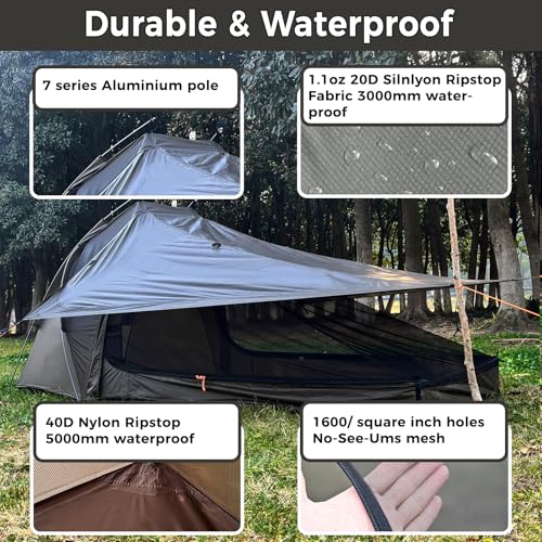 Onewind carpa ultraligera para 1 persona impermeable miniatura 5