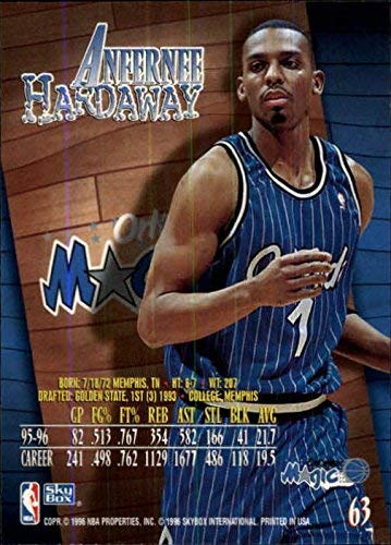 1996-97 NBA Anfernee Hardaway Fusion ダイカット カード Orlando