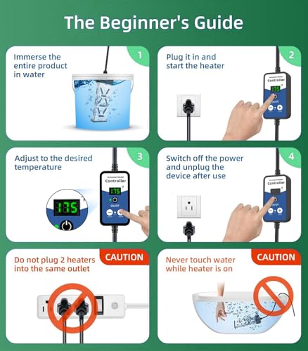 image for Titikula Portable Immersion Water Heater 1800W 120V, Electric Heater f