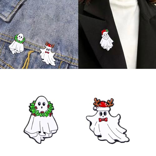 Broche de décoration de Noël pour femme émail style mignon - 6