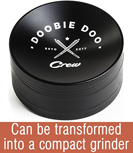 Herb Grinder with Catcher 2.5 Inch Large 4 Piece Metal Transform To Mini Grinder - Thumbnail 4