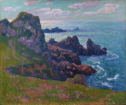 Affiche Temps calme à la Pointe de Pern Henry Moret Toile Salon 60x90cm