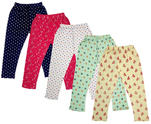 Image of indi weaves Girls Super Soft Cotton Solid Capri Pants Pack of 2