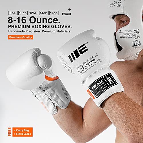 Engage W.I.P. Series Pro Style Lace-Up Boxing Gloves #TOP11
