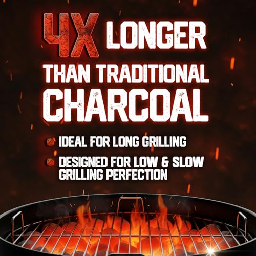 Image of Premium Charcoal Briquettes | Long-Lasting | Natural | 9.9 lb