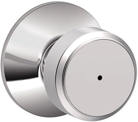 Exclusive Discount 80% Offer SCHLAGE F40 BWE 625 Bowery Privacy Lock Knob, Bright Chrome