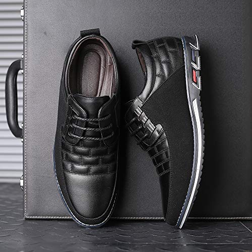 Mens Dress Shoes Casual Business Oxford Derby Orthopedic Leather Shoes Simple Lace-up Walk Loafers Flats Shoes for Men2