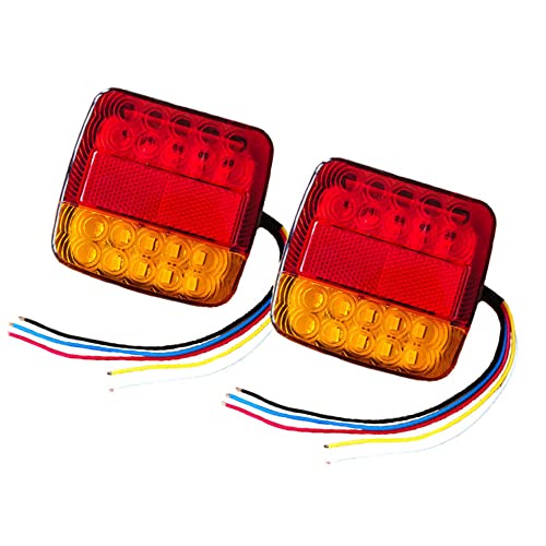 2 Peças Car Trailer Trucks Luz Traseira 26 Led Luz De Travagem Luzes De Sinalização De Viragem Trase