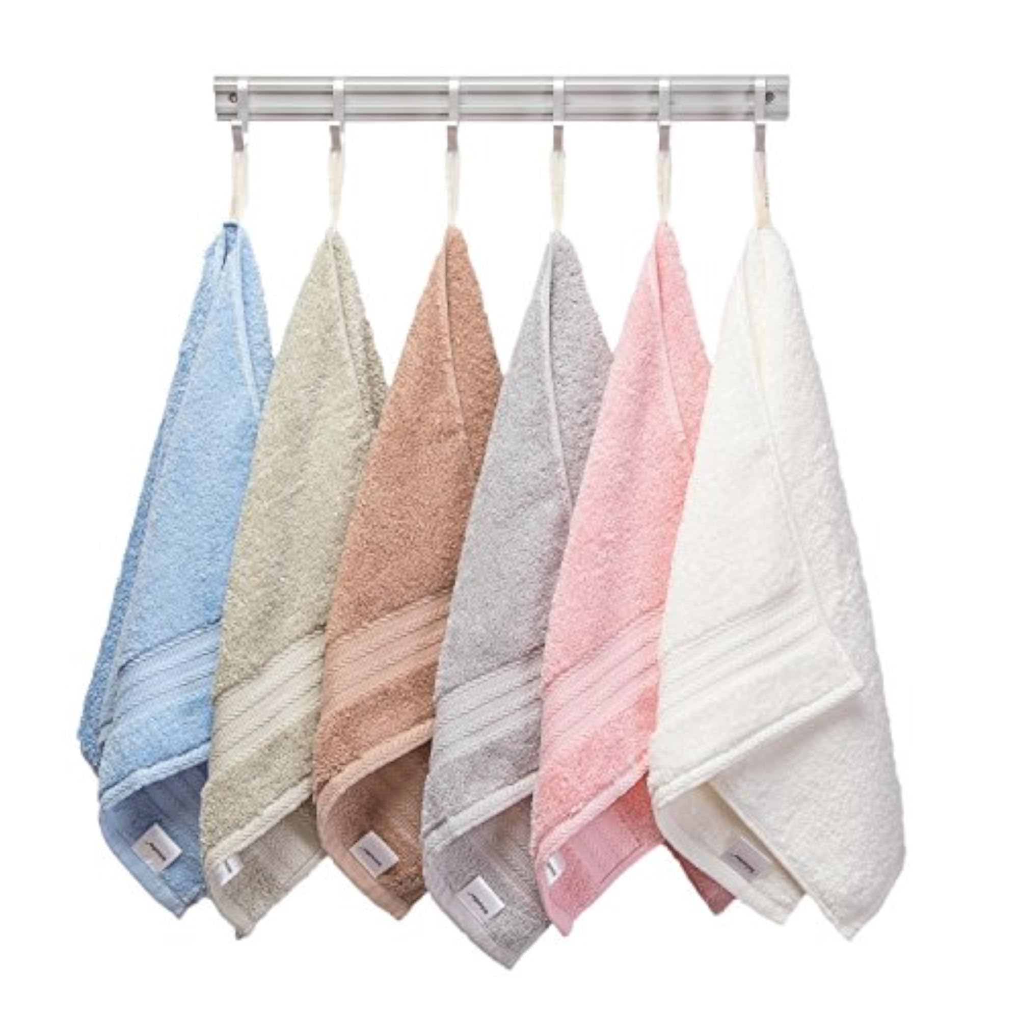 Luxury Cotton Towels Set, Hand & Bath Towel (Pink)
