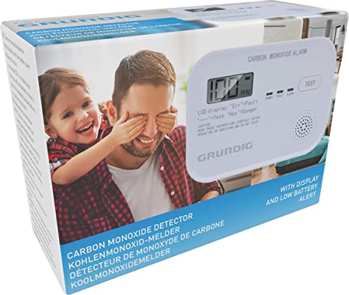 Grundig Koolmonoxidemelder - zeer gevoelige koolmonoxidemelder - LCD-scherm - 10-jarige sensor - wit - Afbeelding 6