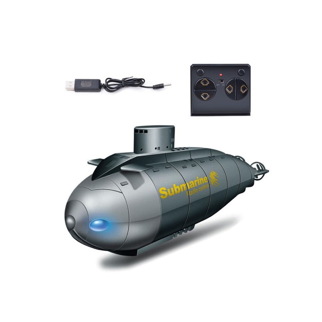 TBRICKFUNR Remote Control Mini Nuclear Submarine, 6CH RC Underwater Boat with USB Charging Cable, Perfect for Any Water Conditions, Electric Water Marine Boat Gift