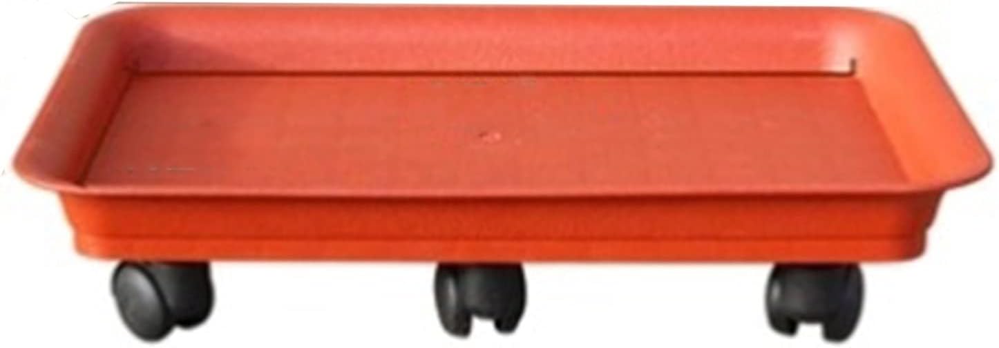 Wooden Vase Base Plant Caddy Heavy Duty Plant Stands Pot with Wheels Indoor/Outdoor Holds Up 154 Lbs Strong and Sturdy Design Planter Trolley Wooden Vase Stand (Size : 55cm)