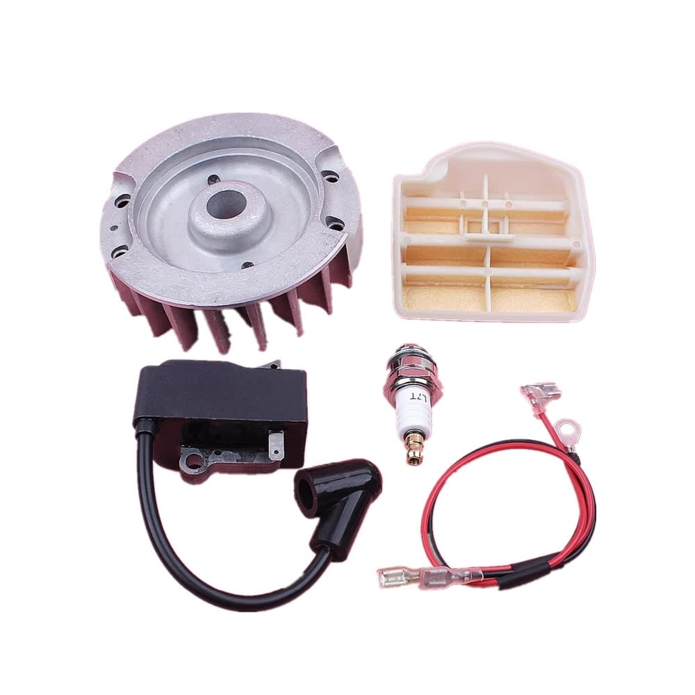 DUNLAP Bobine d'allumage Volant Moteur Filtre à Air Bougie d'allumage adaptée for Husqvarna 445 445E 450 450E tronçonneuse pièce de Rechange for Outil de Jardin