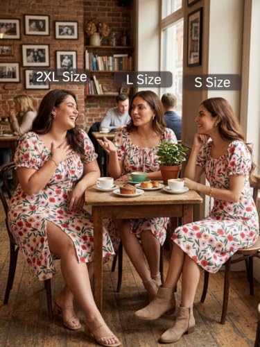Image of Leriya Fashion Dress for Women | Western One Piece Dress for Women Short & Long | Short Sleeve Casual Summer Dresses for Beach & Stylish Party Outifits Knee-Length