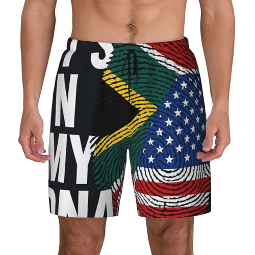 Bañador estampado de hombre con huellas sudafricanas y tejido transpirable