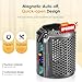 Magnetic Hair Dryer Filter Cover + Inner Filter Compatible with Dyson Supersonic HD01 HD03 HD08 HD15 Hair Dryer Replacement Parts, Hair Dryer Outer Filter Repair Accessories (Metallic Gray)