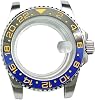 40mm Stainless Steel Watch Case Modding Kit Rotating Bezel Replacement Watch Case Parts for Rolex Submariner