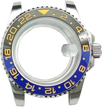 40mm Stainless Steel Watch Case Modding Kit Rotating Bezel Replacement Watch Case Parts for Rolex Submariner