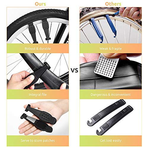 Andoer Kit de ferramentas de reparo de mini bicicletas com bomba kit de ferramentas de reparo de bic