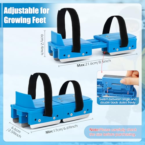 Tryly 2-in-1 Double Blade Skates