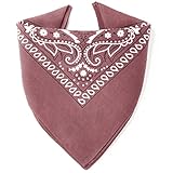 ...KARL LOVEN Bandane 100% cotone per donna uomo Bambini fazzoletto da collo bandana Marro...