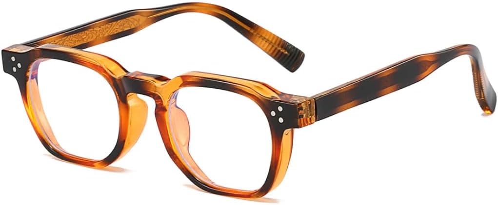 Literary Retro Glasses with Frames, Featuring High-strength and Durable - Blocking Lenses