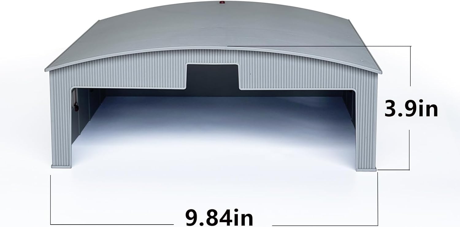 Aircraft Hangar Model 9.84 Inches Wide-Body Airport Accessories ABS Plastic Hangar Building Kit with LED Lights Ideal Accessory for Aircraft Scene