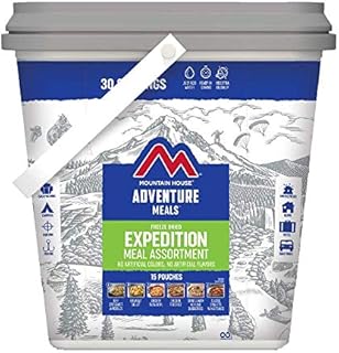 Mountain House Expedition Bucket | Freeze Dried Backpacking & Camping Food | 30 Servings