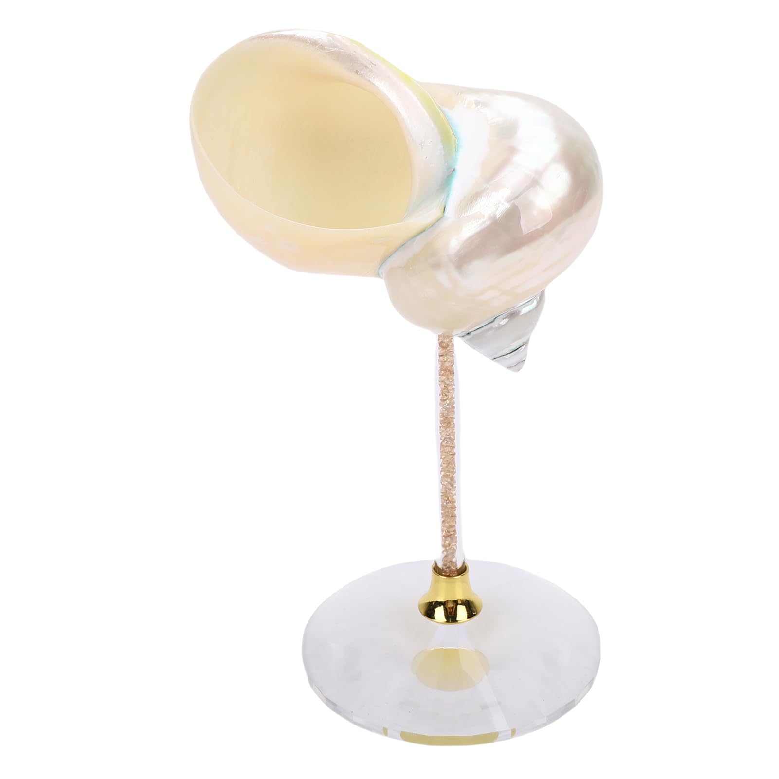 Tbest Conch Shell Calice da Vino, 17cm Tazza Cocktail Unica (WHITE)