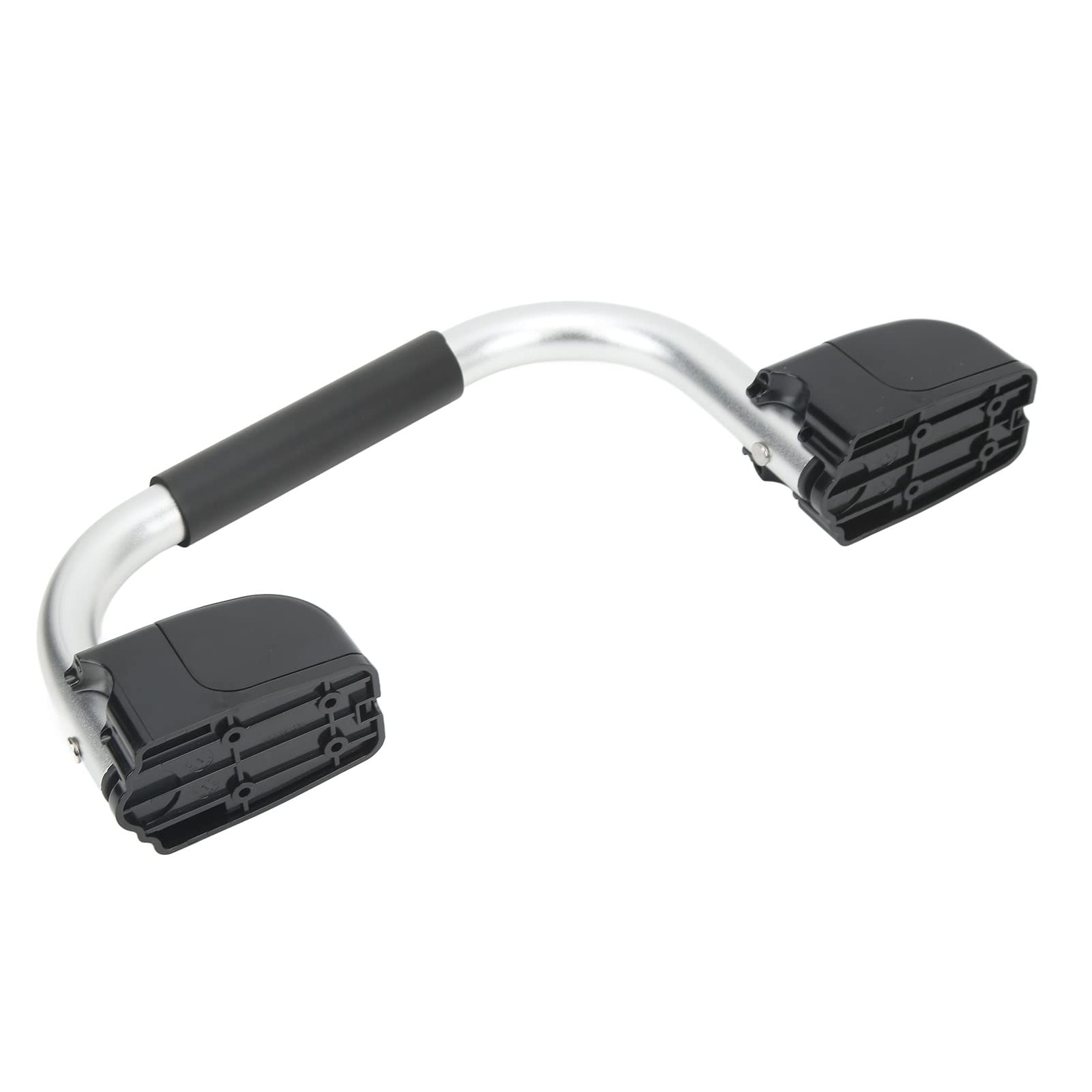 Asa de Agarre Plegable ergonómica para autocaravanas con Superficie anodizada, herrajes para Puertas de Entrada de autocaravanas, caravanas y Casas rodantes, 1 Unidad, 10 Tornillos