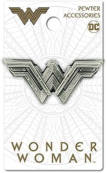 DC Girls Wonder Woman Logo Pewter Lapel Pin