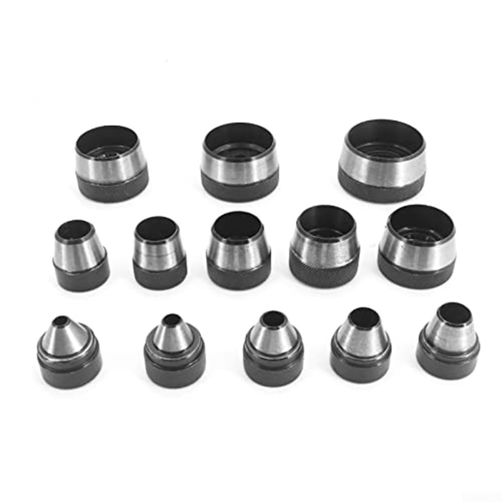 Kit Punzones Metal 14pcs 5-35mm Alta para resistencia Kit Punzones