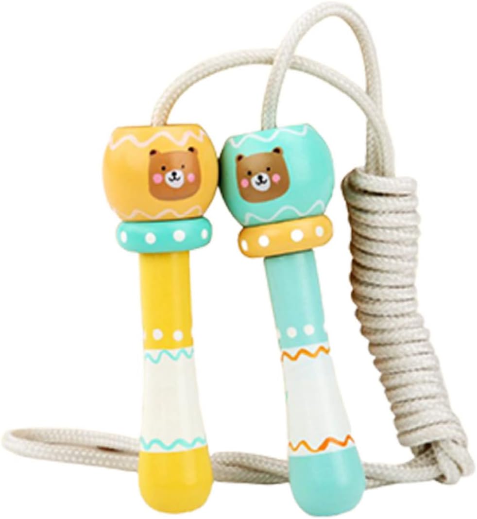 Cartoon Jump Rope for Exercise Fitness and Fun Bear Pattern Design for Home and School Use Encourages Active Play