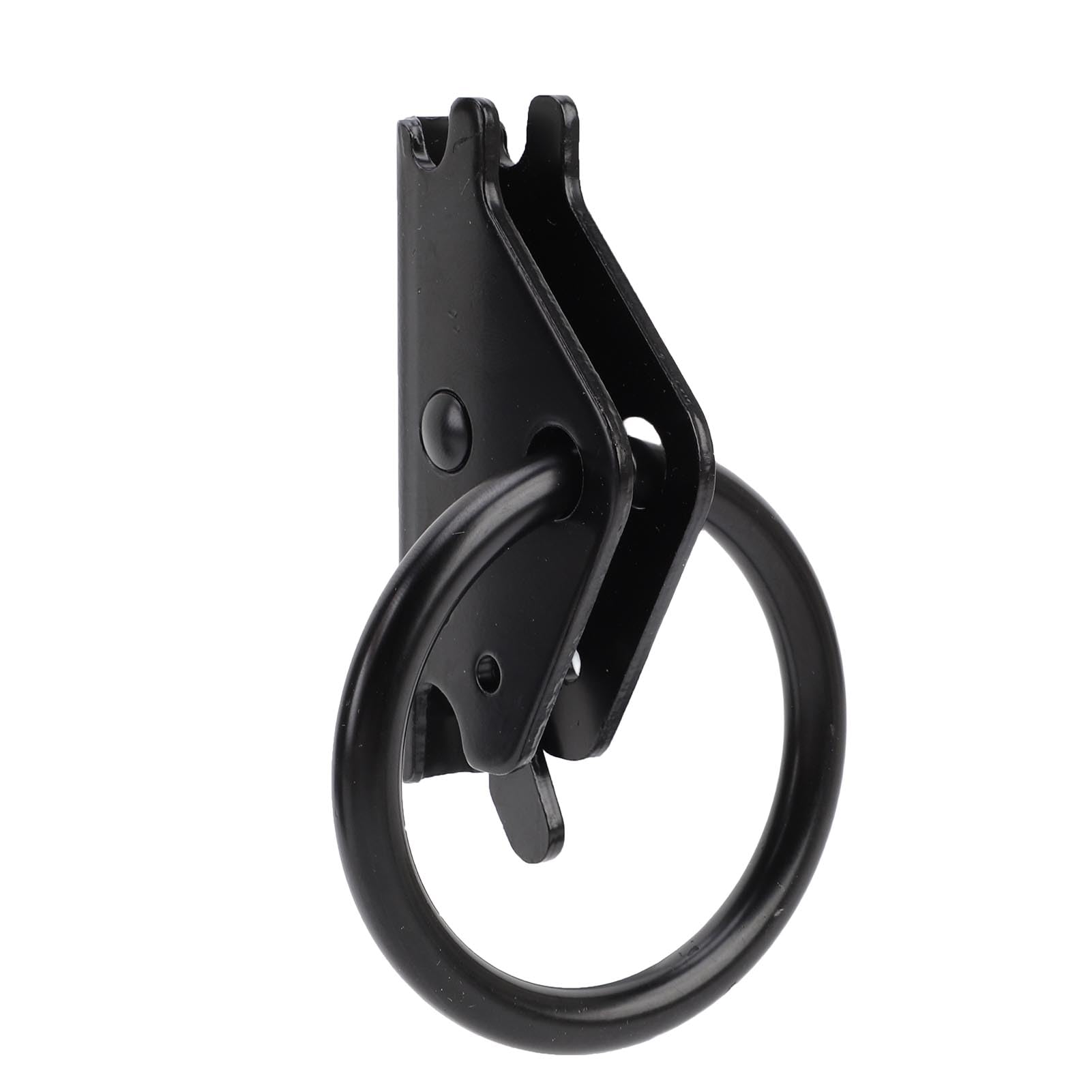 Yosoo Health Gear E Track Fixing O Ring Tie Down Anchors Acciaio Zincato Nero capacità di Carico 5500 Lb Confezione da 10 per la Gestione del Carico in Camion, Rimorchi, Pick-up E Pianali