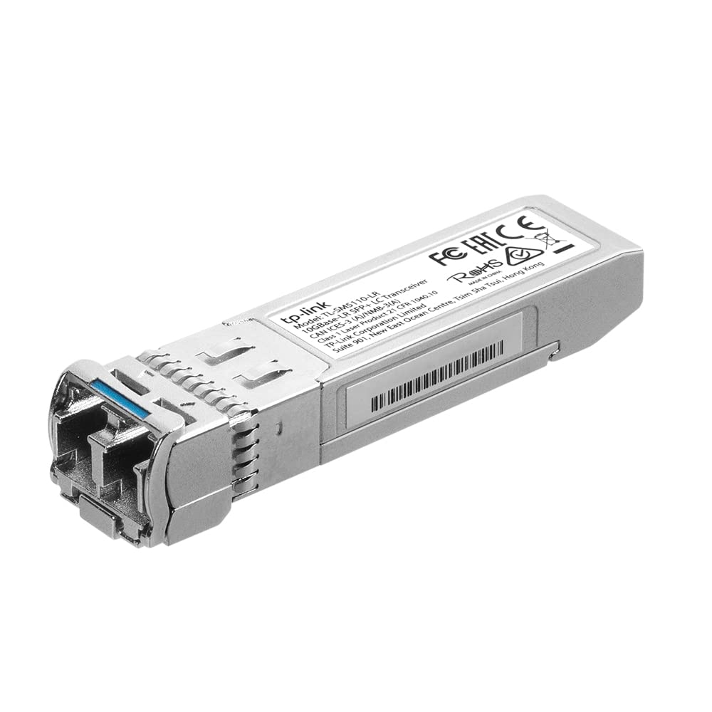 TP-Link Omada SM6110-LR 25G/10G SFP28 SFP+ LR Transceiver, Single-Mode LC, 1310nm, Up to 10km, Hot-Pluggable, DDM Supported, Low Power less than 1.2W
