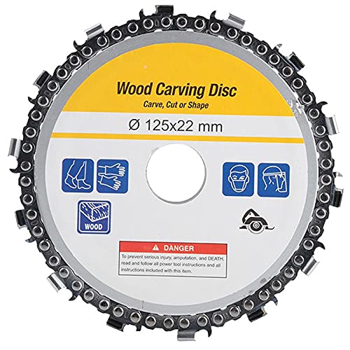 AASONS Wood Carving Plate Disc, Grinder Saw Disc for 5 Angle Grinder, Chainsaw Grinding Wheel Chain Blade Circular Saw Shaping, Cutting, Carving Disc 125mm (B0966QKBR1) Amazon Price History, Amazon Price Tracker