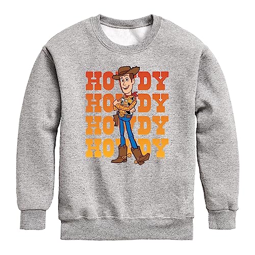 Disney Toy Story - Woody Howdy - Toddler and Youth Crewneck Fleece Sweatshirt