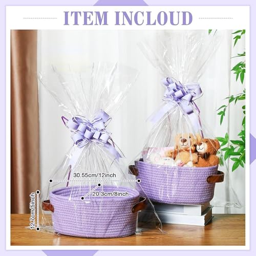 Panier en corde en coton tressé pour rangement de bureau - 6