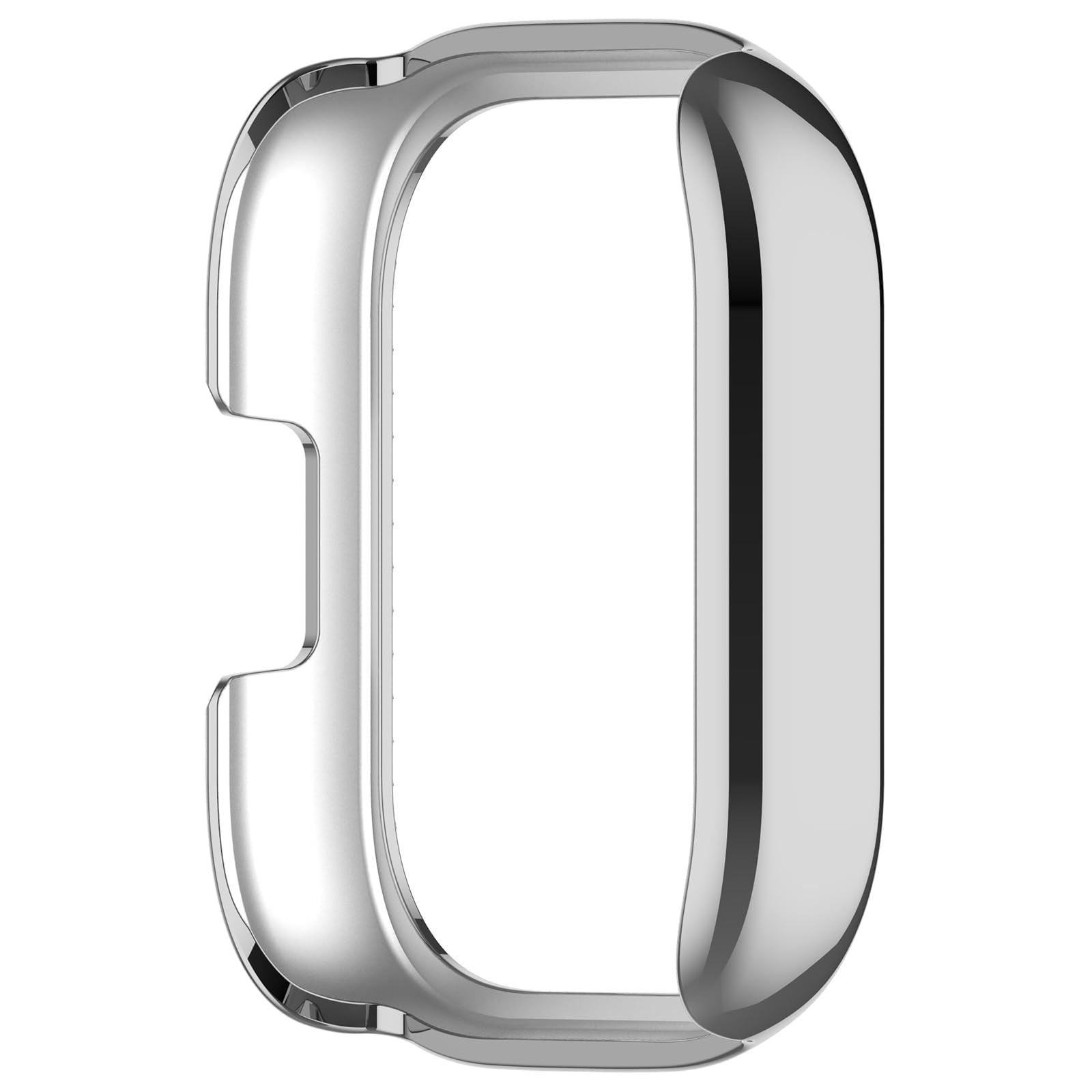 Dl3 Mobilak Bling Case for Xiaomi Redmi Watch 5 Active, Slim Hard PC Frame Cover with Crystal Diamond Bumper Design (Without Screen Protector), Protective Case for Women and Girls (Silver)