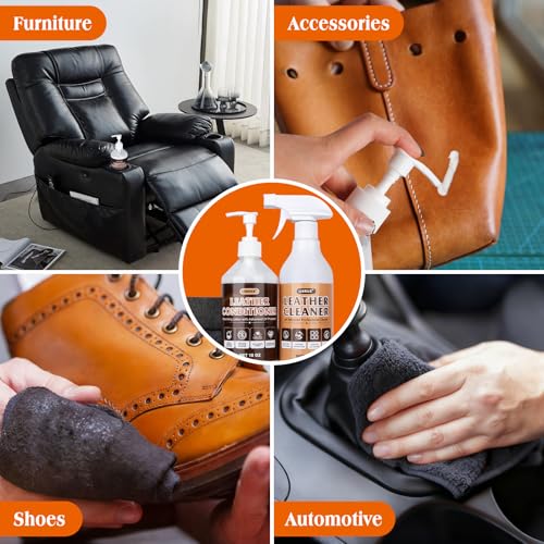 LISRUX Leather Cleaner & Conditioner Kit