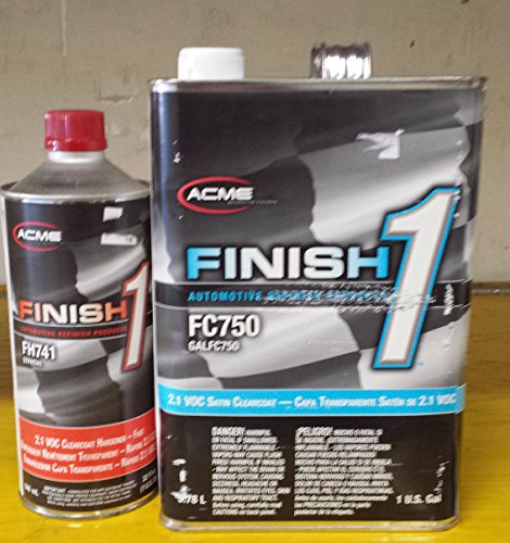 Acme/sherwin williams finish1 FC750/FH741 2.1 VOC satin finish clearcoat auto body shop restoration car paint supplies
