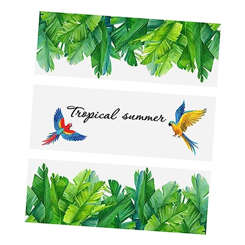 KITANDOVE Calcomanía de Pared con Diseño de Pájaro Petirrojo Y Hojas Verdes Fácil de Despegar Y Pegar Diseño Nórdico 3 Hojas Calcomanía Decorativa para Pared para Dormitorio Arte