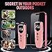 Dog Bark Deterrent Device, Ultrasonic Anti Barking Device for Dogs 35FT Far, Portable Dog Training Device to Stop Barking Neighbors Dog, 5 Modes| Safe & Effective for Small, Medium & Large Dogs，Pink
