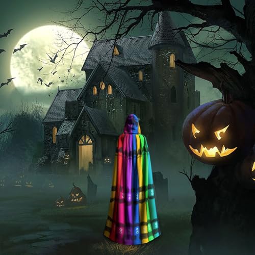 Cape de fête et veste à capuche Halloween mixte style crayons