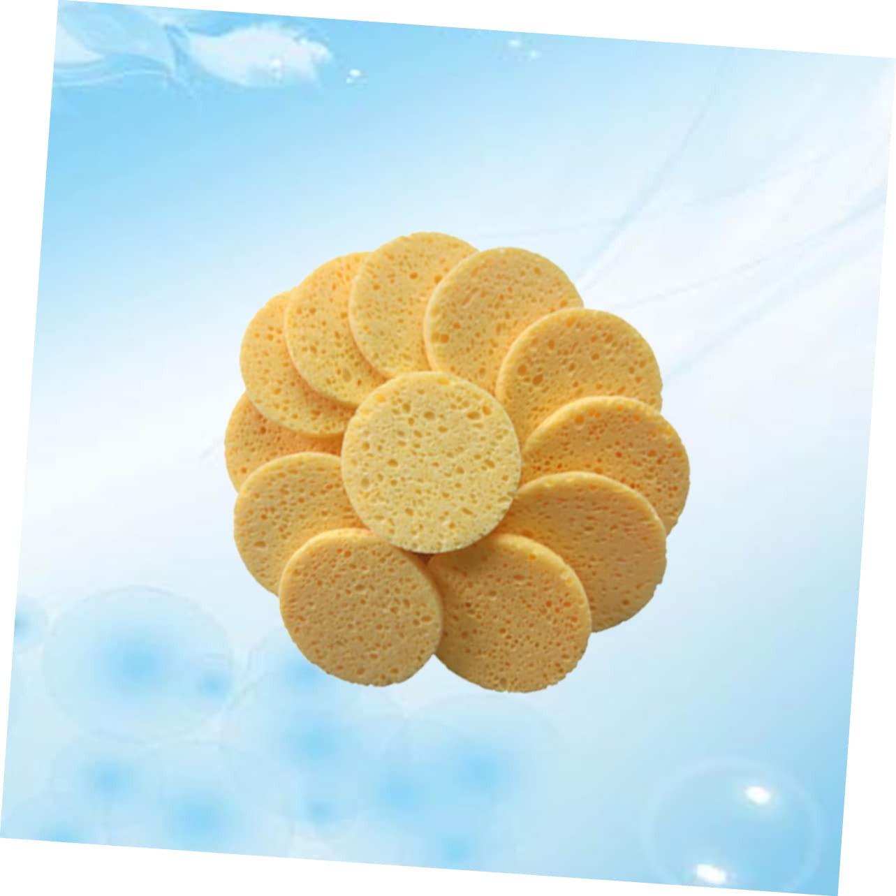 Baluue 60stücke Hautfreundliche Make-up Entferner Pads Zellulose Runde Gesichtsreinigungsschwämme Hautfarbe Für Sanfte Hautpflege Und Make-up Entfernung